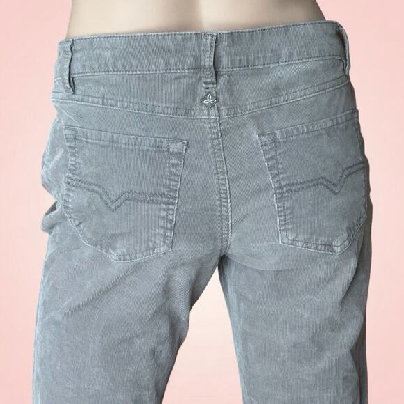 prAna Pants Women Size 4 Grey Trinity Corduroy Skinny Organic Cotton Blend - Picture 4 of 9
